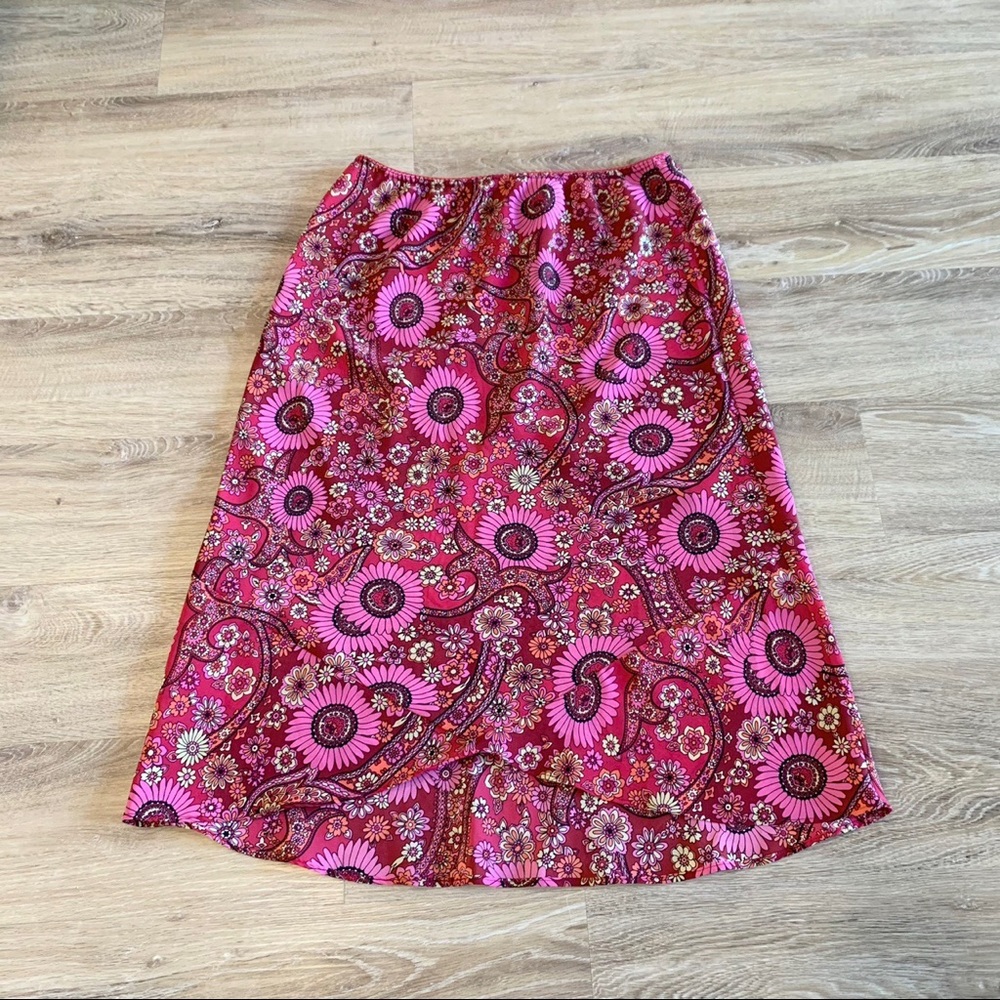 Vintage Y2K xhilaration groovy midi skirt